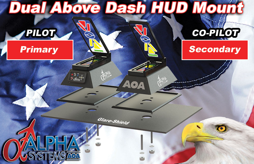 Alpha Systems AOA Eagle Above Dash HUD Exploded View